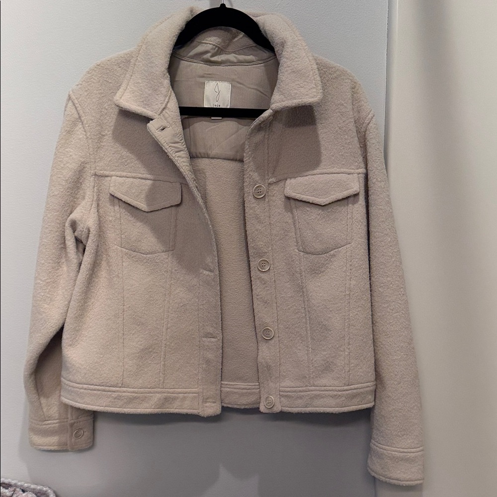 Joie Cream Teddy Jacket